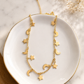 Moon and Stars Necklace