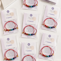 7 Chakras Gemstone with Red String Bracelet