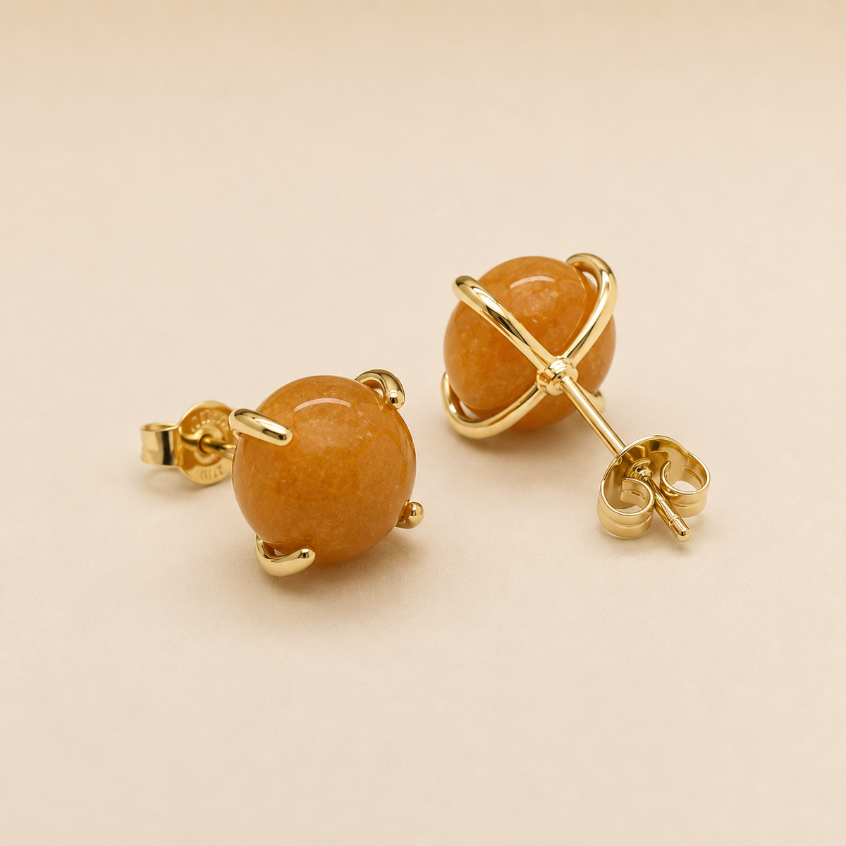 Carnelian Stud Earrings