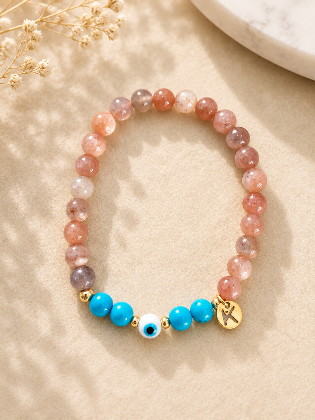 Positivity and Communication gemstone Bracelet