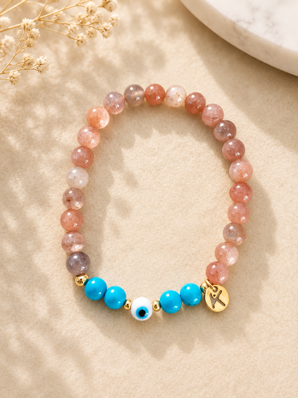 Positivity and Communication gemstone Bracelet