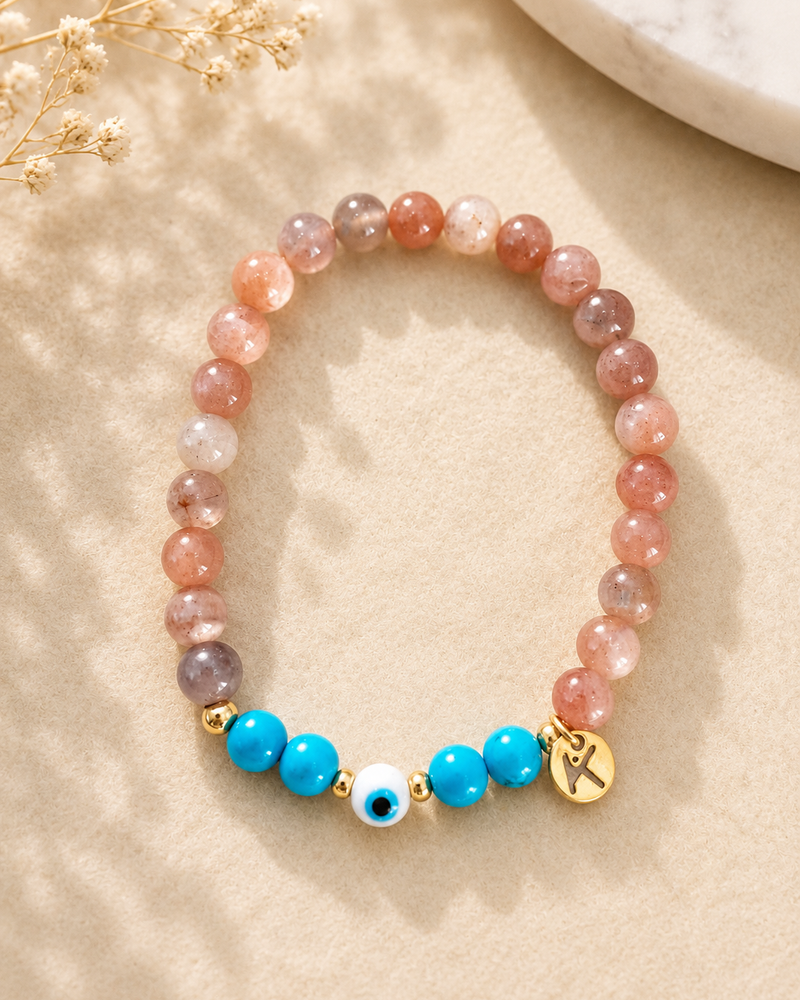 Positivity and Communication gemstone Bracelet