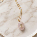 Rose Quartz Serenity Pendant Necklace