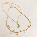 Moon and Stars Necklace
