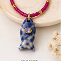 Gemstone Fish Necklace