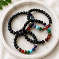 7 Chakras Gemstone with Onyx