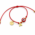 Protection and Good Luck Bracelet with Initial