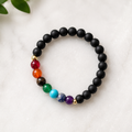 7 Chakras Gemstone with Onyx