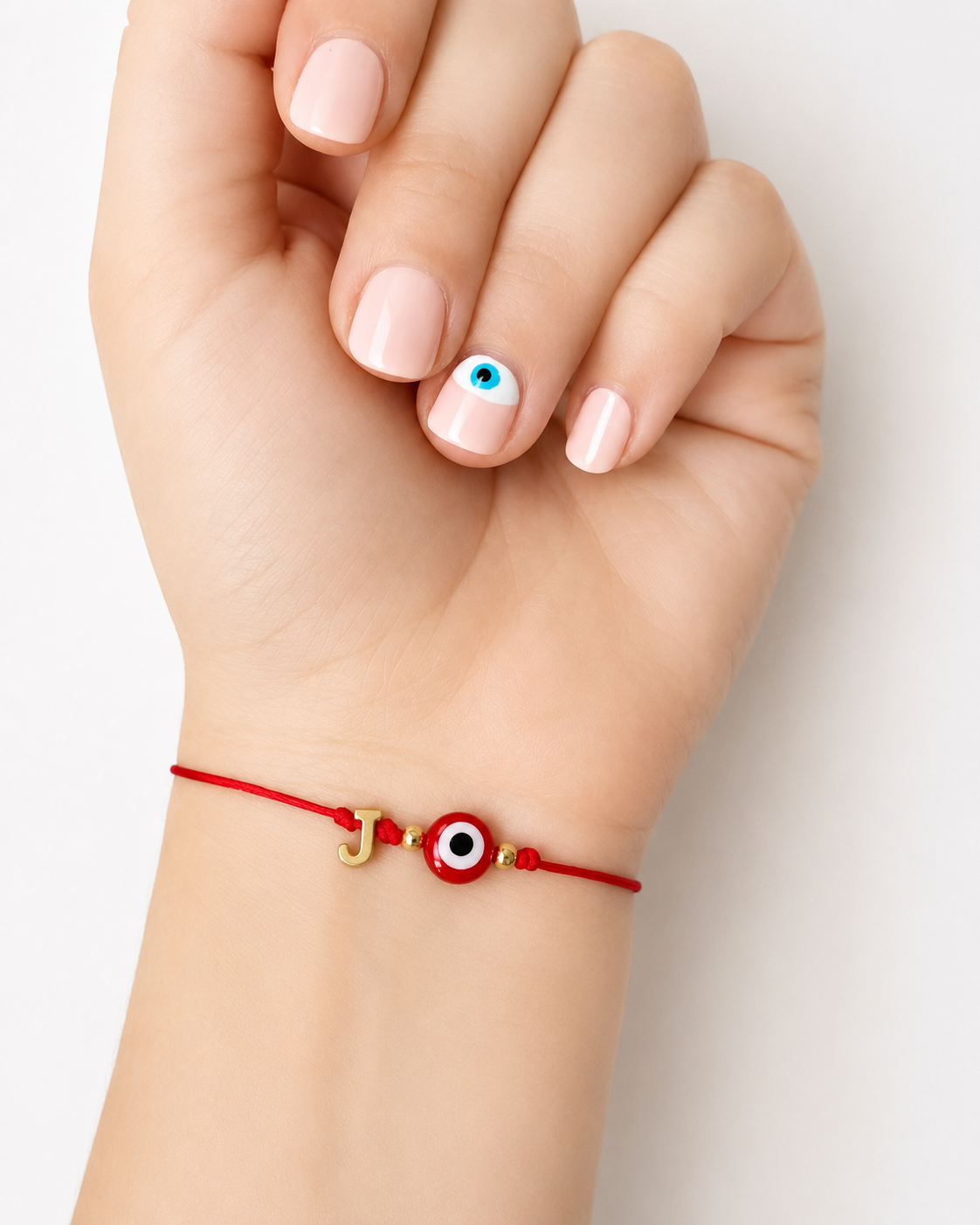 Protection and Good Luck Bracelet with Initial