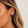 Amethyst Stud Earrings