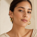 Chunky Gold Hoop Earrings