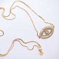 Gold Plated Evil Eye Necklace